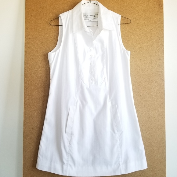 Hanley Mellon White Mini Dress - Picture 6 of 11